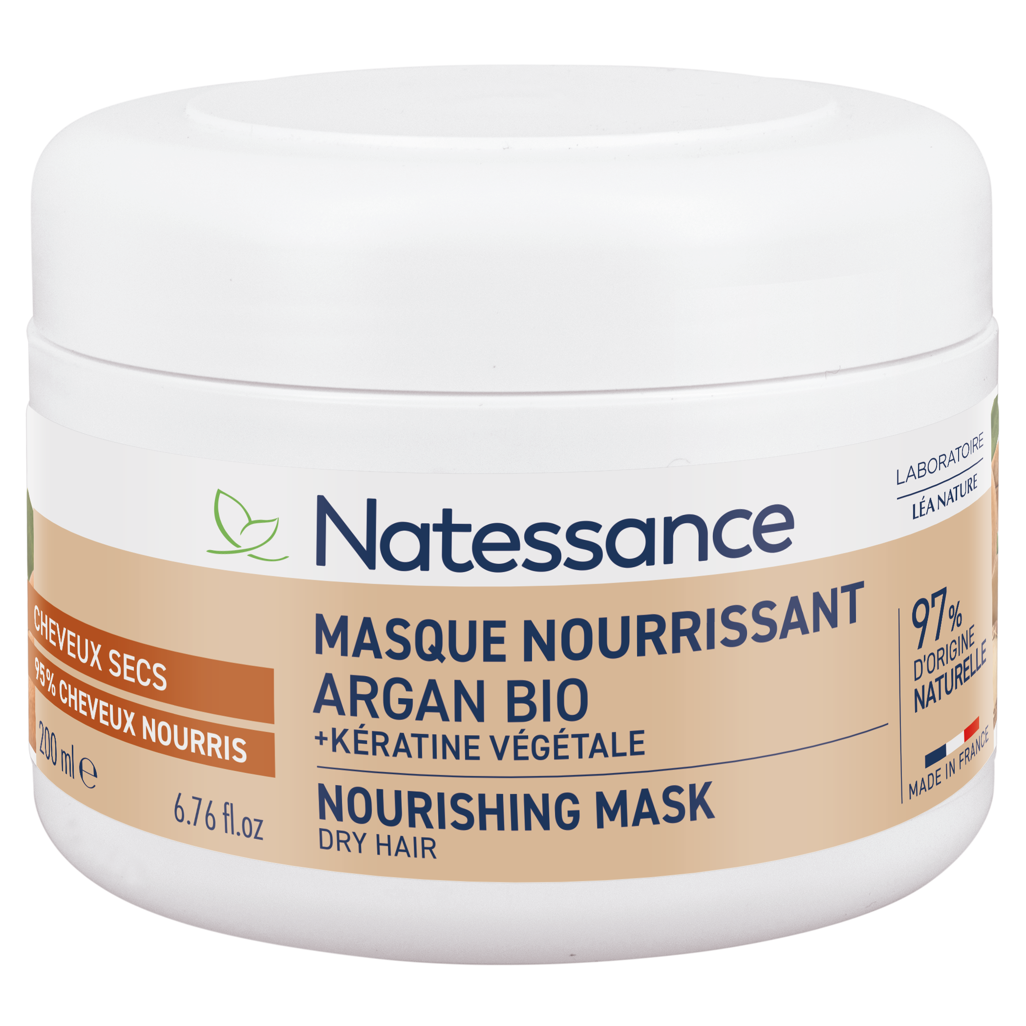 Masque capillaire nourrissant Argan et Kératine végétale 200ML
