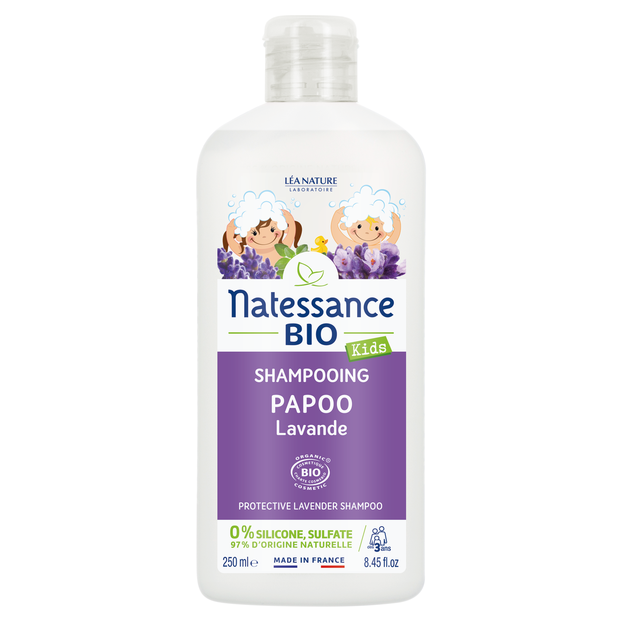 Shampooing protecteur Papoo Lavande Kids Bio 250ML