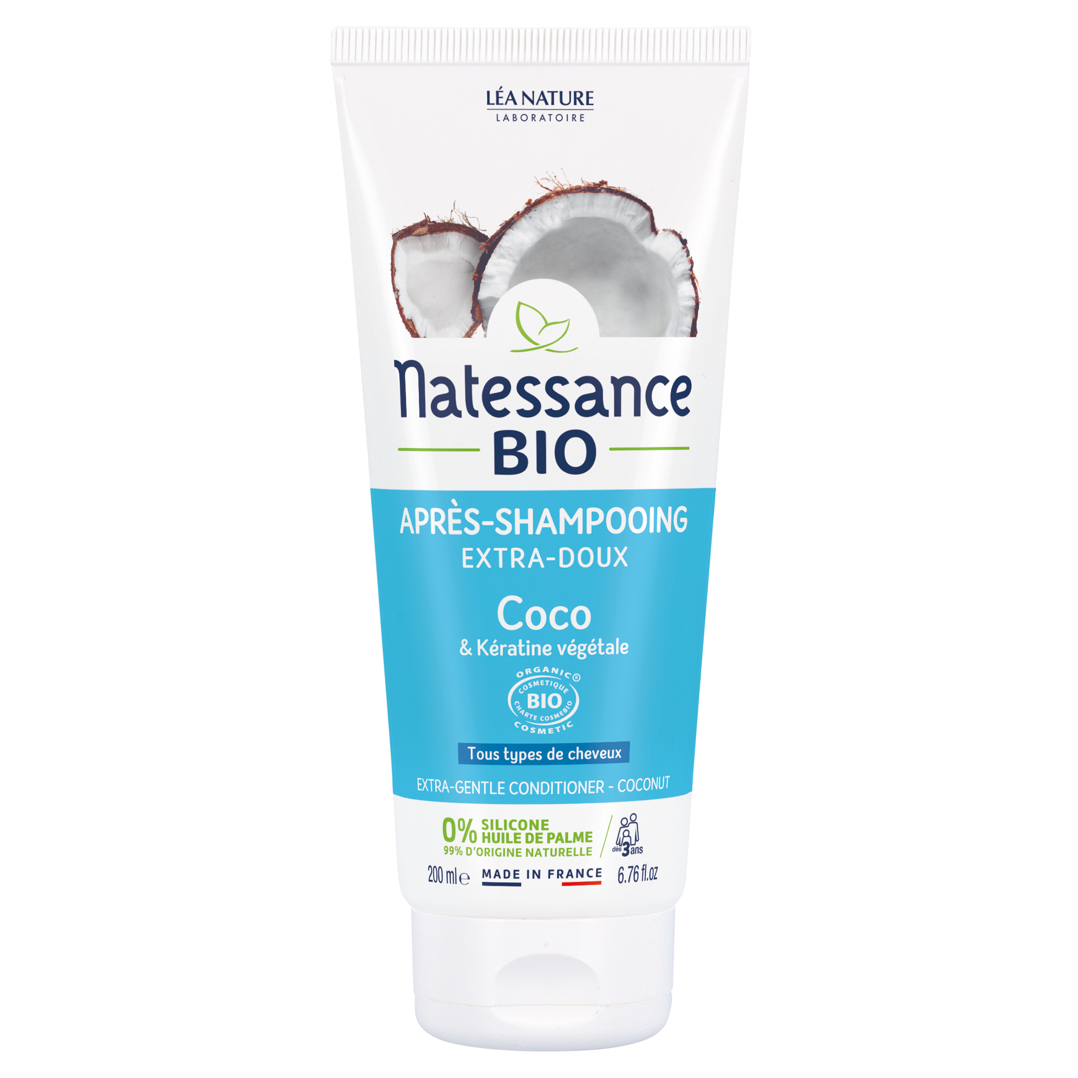 Après-shampooing Extra-doux Coco Bio et Kératine végétale 200ML