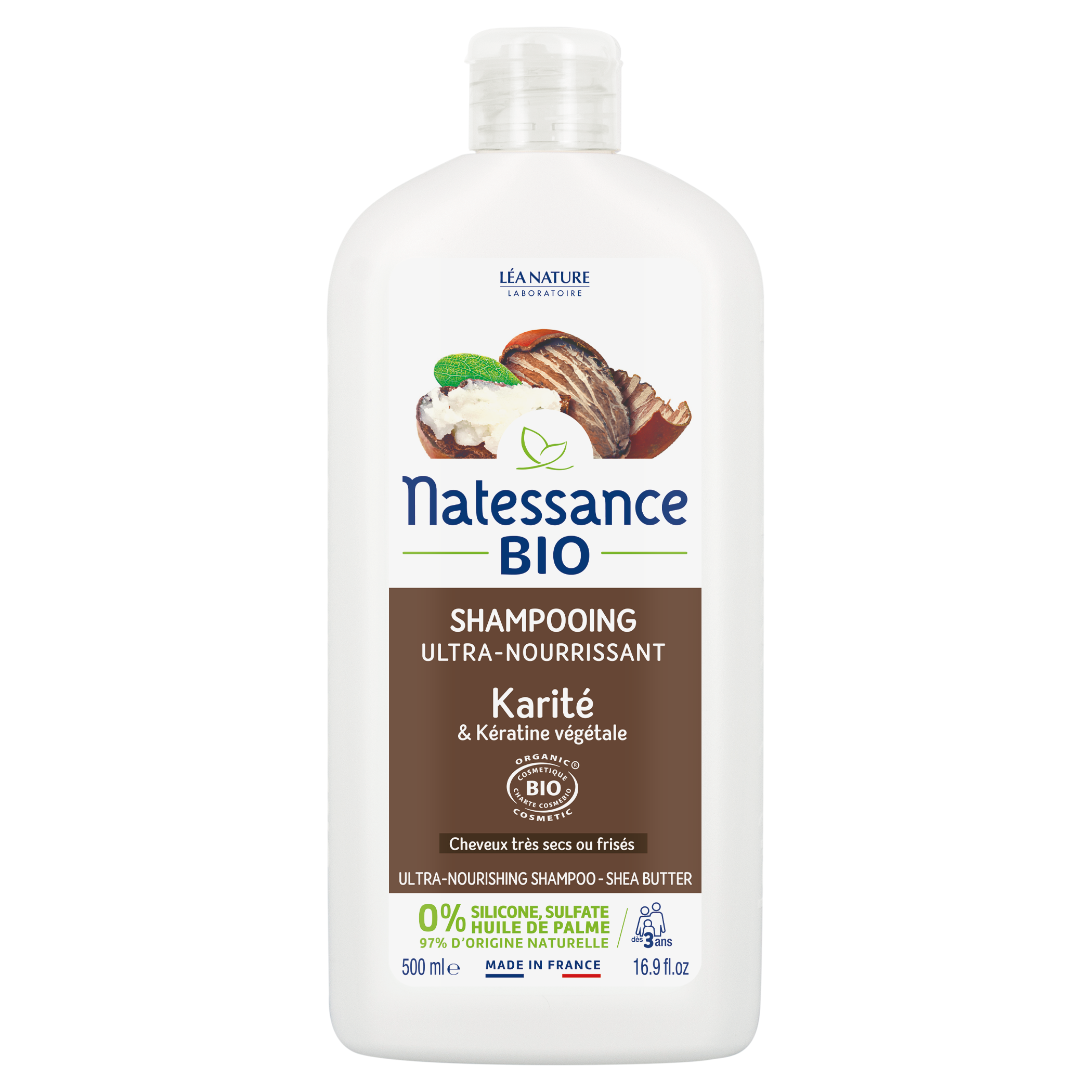 Shampooing ultra-nourrissant Karité Bio 500ML
