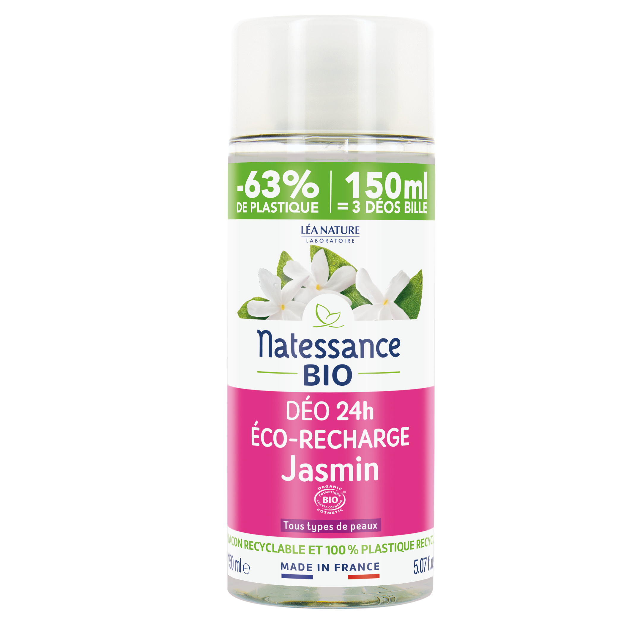 Recharge déodorant 24h Jasmin Bio 150ML