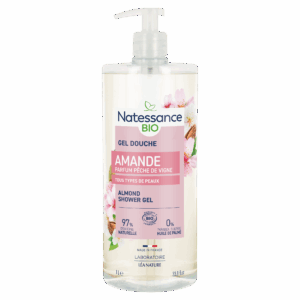 Gel douche douceur Amande parfum Pêche de vigne Bio 1L