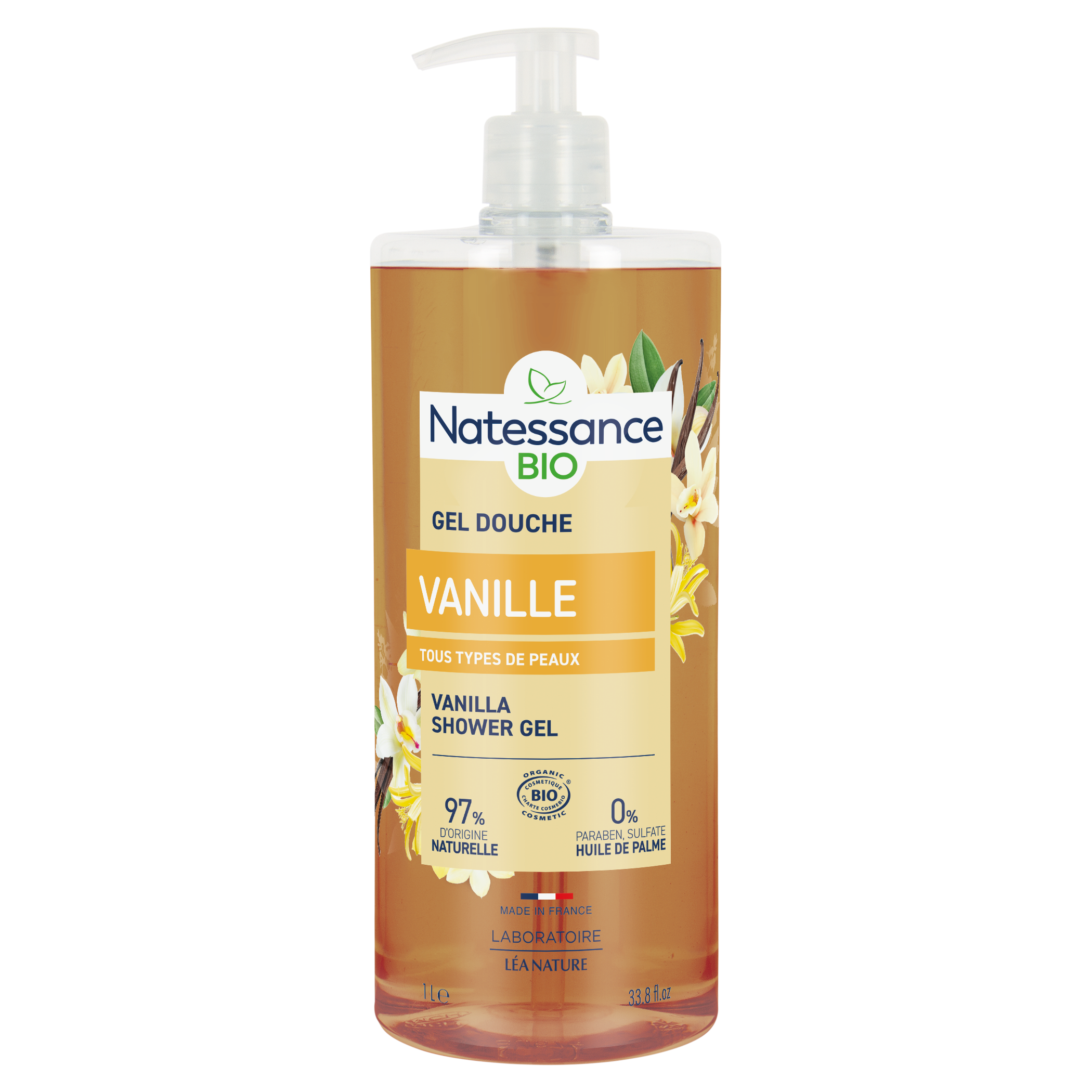 Gel douche Vanille fruitée Bio 1L