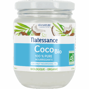 Huile de coco en pot bio Natessance