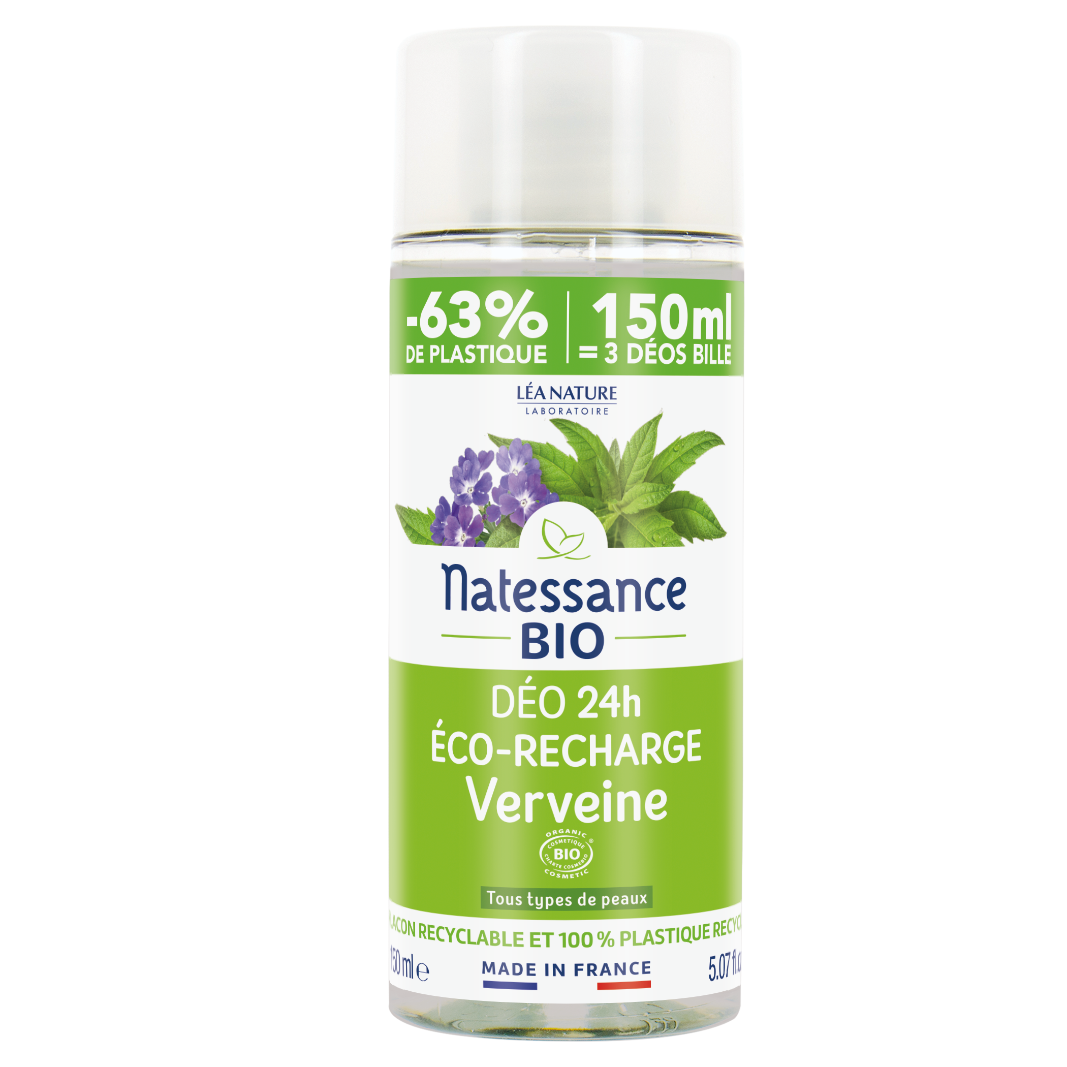 Éco-recharge déo 24h Verveine Natessance