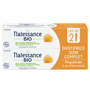 Lot 2 Dentifrices soin complet bio Natessance