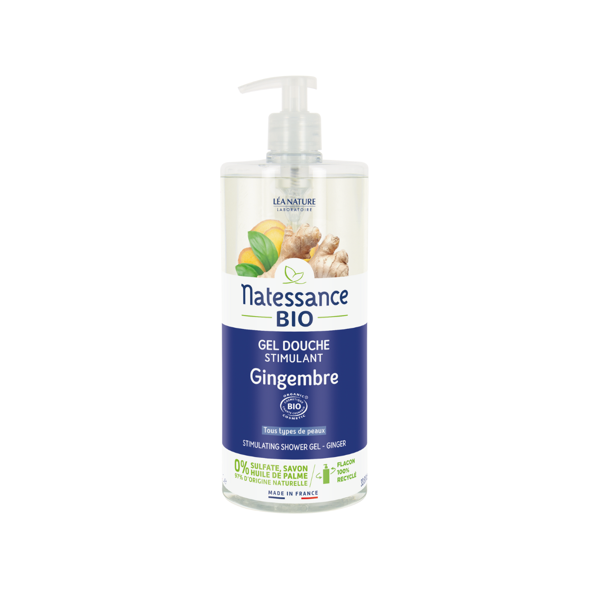 Gel douche Gingembre bio Natessance