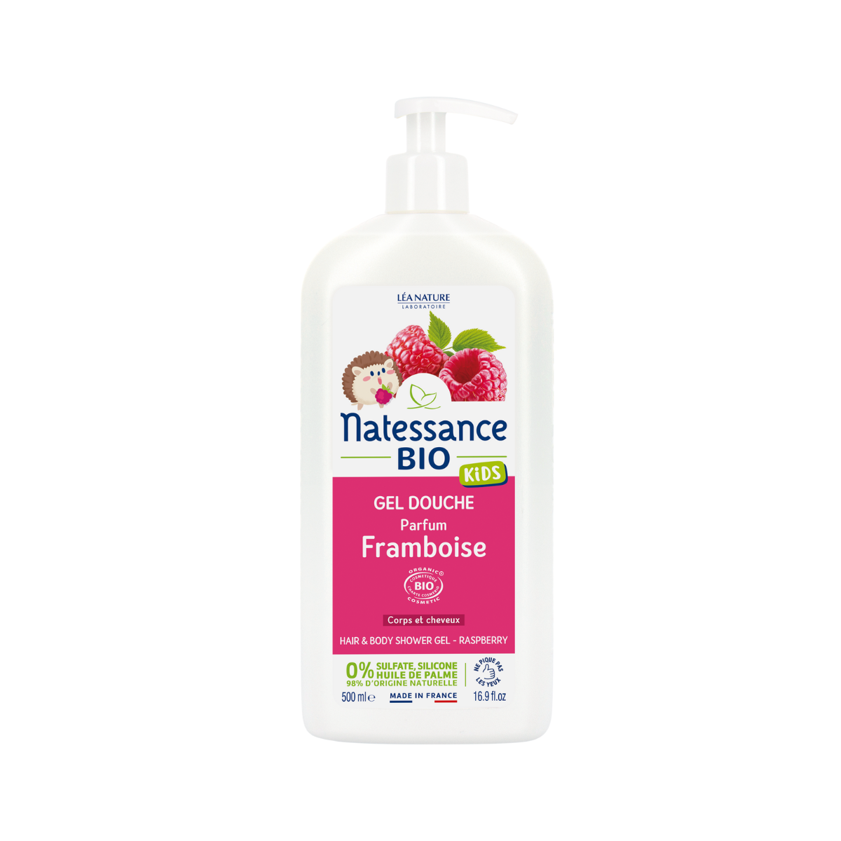 Gel douche Kids Framboise bio Natessance