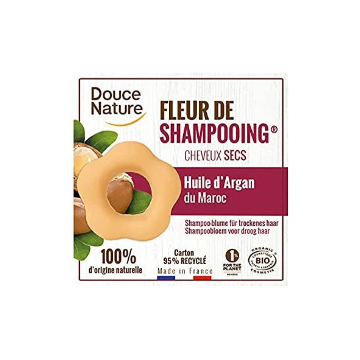 Fleur shampooing cheveux secs bio Douce Nature