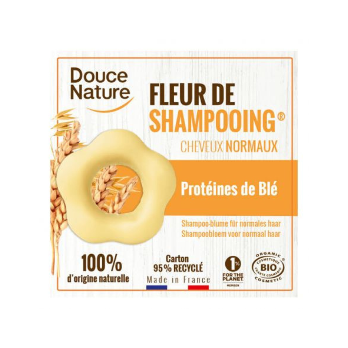 Fleur shampooing cheveux normaux bio Douce Nature