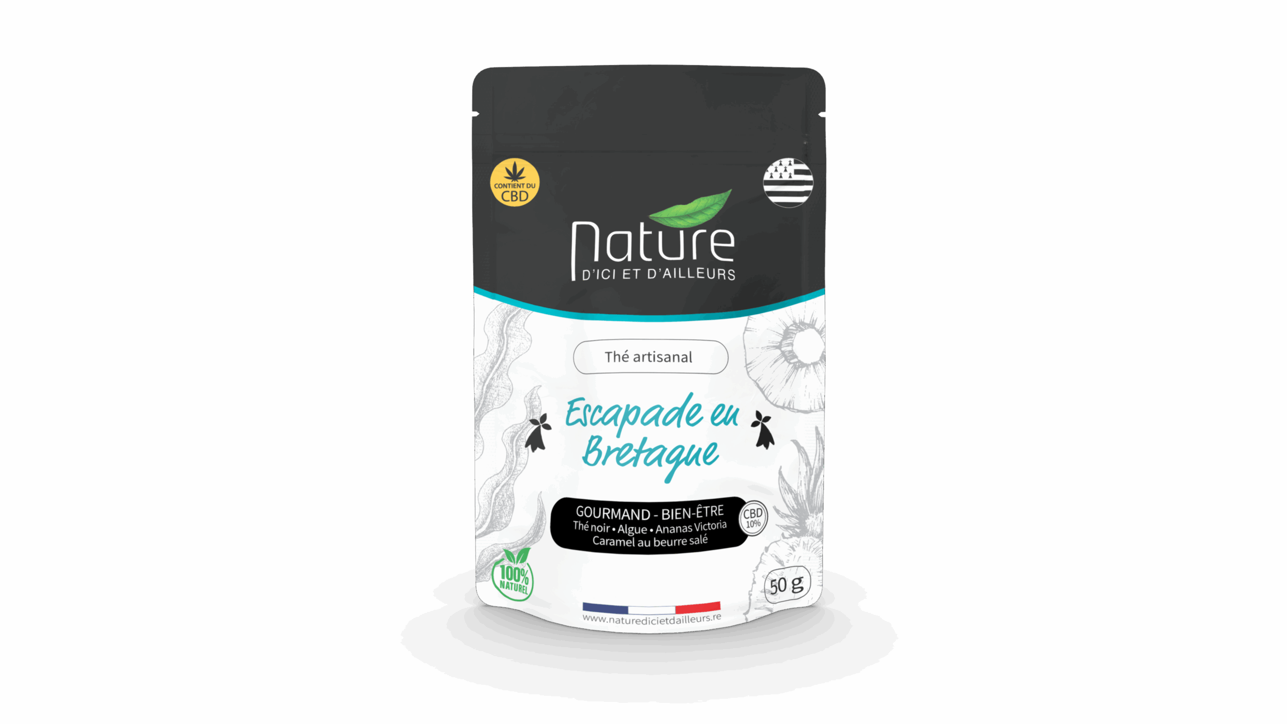 Thé CBD Escapage en Bretagne Nature d'ici et d'ailleurs
