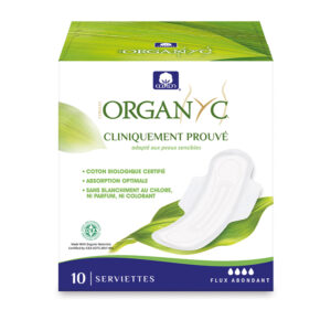 Serviettes flux abondant Organyc