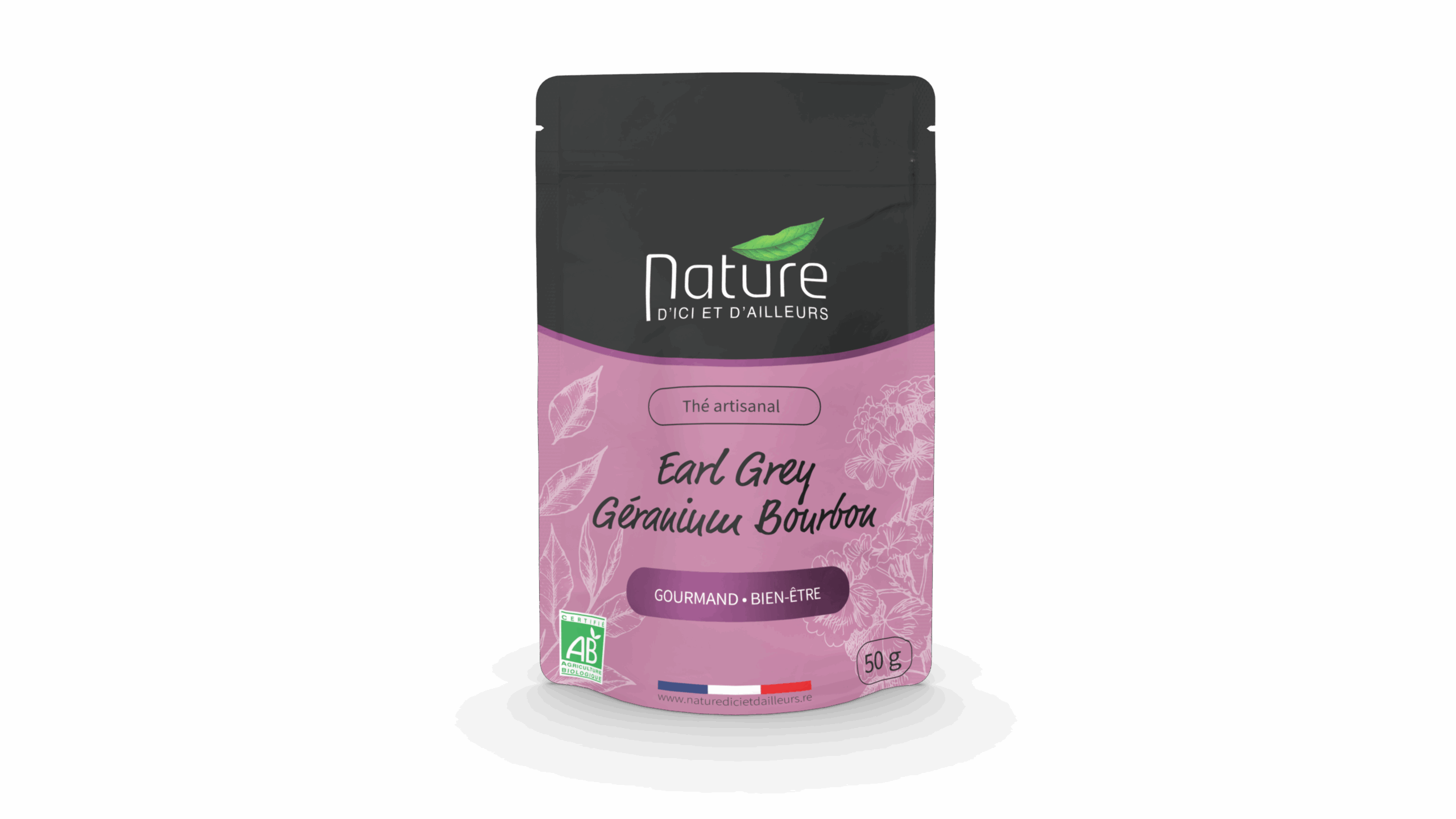 Thé Earl Grey Géranium Bourbon Nature d'ici et d'ailleurs