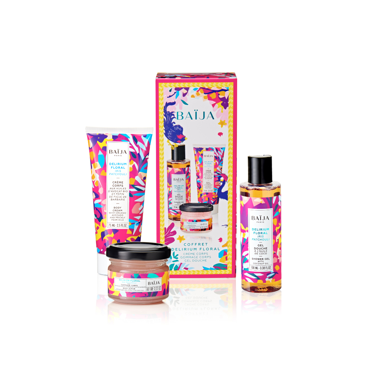 Coffret soin du corps Delirium Floral Baïja